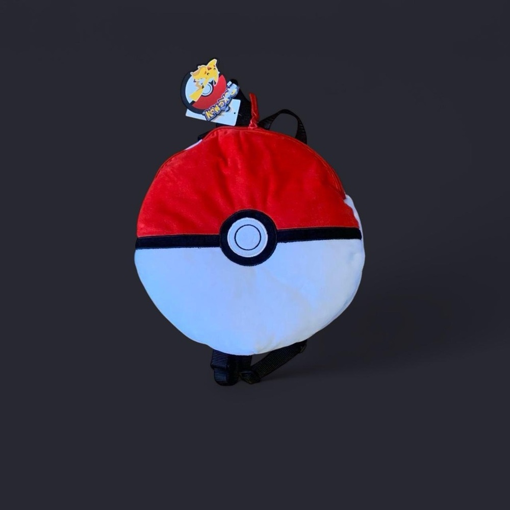 Pokémon Poké Ball Plush Backpack - Red & White